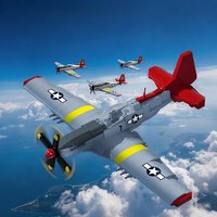 Modèle d'avion de la Seconde Guerre mondiale de l'US Air Force, viral sur TikTok : jouet éducatif à construire pour garçons - Parfait pour les anniversaires et Noël