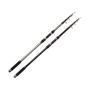 Canne à pêche en mer Yannuo 6m en fibre de carbone avec anneaux en céramique, action moyenne rapide pour la pêche à la carpe en eau salée, noir/gris/bordeaux - Product Image 5