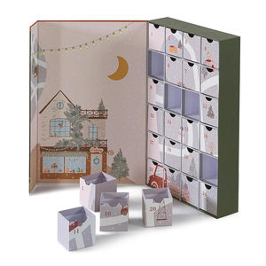 Caja de <span class=keywords><strong>Calendario</strong></span> de Adviento de Belleza de Lujo de 12 Días, Empaque de Cuenta Regresiva Navideña de Cartón Rígido Personalizado para Cosméticos y Cuidado de la Piel - Product Image 6