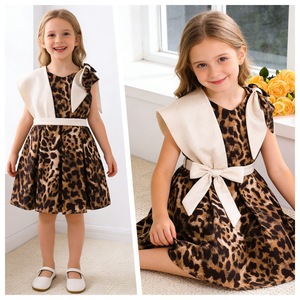 Abiti Estivi Senza Maniche per Bambina 2026 con Stampa Leopardata e Fiocco - Product Image 4