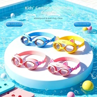 Lunettes de natation pour enfants 369 JW-YY76, haute définition, anti-buée, petite monture, motifs de dessins animés, lentilles en polycarbonate imperméables