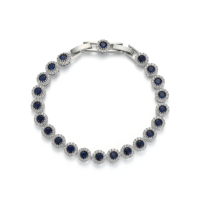Bracelet haut de gamme, accessoires élégants, vente directe d'usine, Seiko, bracelet fin à boucle solitaire avec diamants ronds, style plage