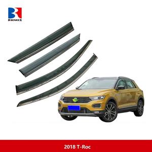 Déflecteurs de vent pour VW T-ROC T-ROCK 2018-2022, visières de fenêtre, pare-pluie, accessoires extérieurs de voiture - Product Image 2