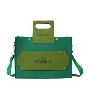 Sac à main à bandoulière portable en feutre pour femmes sacs à cosmétiques et étuis pour voyage sac fourre-tout en feutre pour femmes - Product Image 4