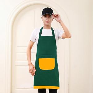 Delantales Lisos con 2 Bolsillos, Delantal de Chef con Logotipo Personalizado para Cocina, Restaurante, Pintura, Material Nano Impermeable - Product Image 6
