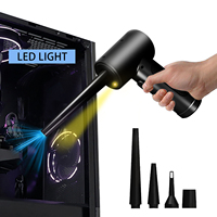 Plumeau d'air électrique portatif, pour l'air comprimé, Spray, nettoyage, avec lumière LED, vente en gros, livraison gratuite