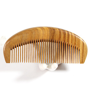 Sandalwood Hair <b>Comb</b> Small Crescent Shape Antistatic For Home Use - Product Image 1