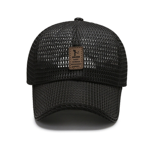 Gorra de béisbol unisex de verano para exteriores, transpirable, de 6 paneles, tipo trucker, ajustable con cierre a presión, con malla trasera personalizable, al por mayor - Product Image 3