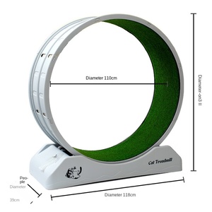 Rodillo de cinta de correr grande para gatos modernos, plástico ecológico para <span class=keywords><strong>Fitness</strong></span>, tablero silencioso de alta fibra, estante de escalada de pasarela, juguete - Product Image 3