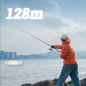 Canna da Pesca MF 2.58m 2.7m 3m 3.3m 3.6m 3.9m per Lancio da Riva, con Portamulinello in Carbonio e Anelli FUJI O Guide, in Fibra di Carbonio T1100+M40X, per Surfcasting - Product Image 3