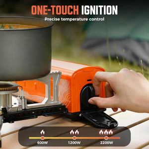 موقد غاز محمول صغير للتخييم في الهواء الطلق والاستخدام في حالات الطوارئ والمشي لمسافات طويلة والشواء - Product Image 5