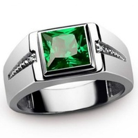 Anillo de Boda para Hombre de Plata de Ley 925 con Baño de Rodio, con Forma de Dibujo Animado y Gema de Zafiro, para Aniversario y Fiesta