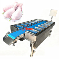 Balance combinée multi-stations pour la viande de volaille / Machine de pesage et de calibrage alimentaire certifiée CE