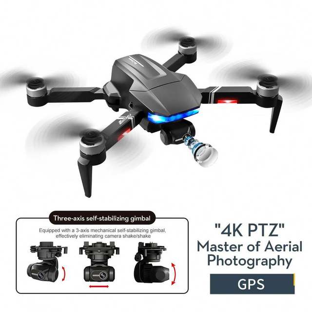 FY-LSRCS7S GPS 5G HD 4k Camera 3-axis Gimbal Anti-shake Aerial Photography WiFi Video FPV Drone Brushless Foldable Quadcopter