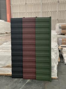 50 ans de tuiles <span class=keywords><strong>Warren</strong></span> bardeaux de toit en métal revêtus de pierre faciles à installer bambou résistant à la chaleur pour la construction de temples extérieurs - Product Image 6