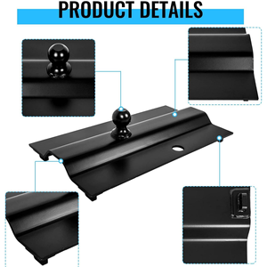 Precio de fábrica 16055 Placa doblada 5ta rueda a enganche de adaptador de cuello de cisne con <span class=keywords><strong>bola</strong></span> de 2 5/16 pulgadas - Product Image 2