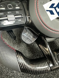 Volante de Fibra de Carbono para Automóvil <span class=keywords><strong>Mercedes</strong></span>-<span class=keywords><strong>Benz</strong></span> <span class=keywords><strong>AMG</strong></span> C190 W117 W166 W177 W197 W205 W213 W216 W217 W218 W222 W253 W257 - Product Image 6