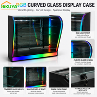 Vitrine de présentation de cigares et de tabac à plusieurs niveaux avec écran LED RGB personnalisé pour les magasins de vente au détail de produits fumeurs