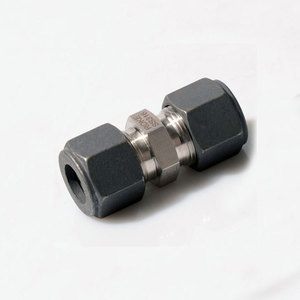 Raccord hydraulique résistant à la pression, connecteur tubulaire impérial en acier inoxydable ROKE, à simple ferrule, droit - Product Image 1