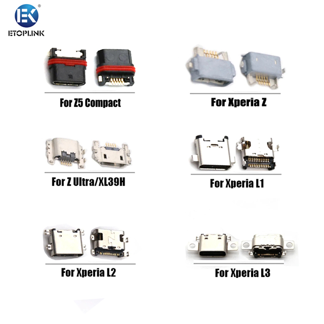 Type C USB Charger Jack Connector Charging Port for Sony Xperia Z L1 L2 L3 Z5 Compact Z Ultra XL39H Pin Conector De Carga