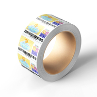 Fabrication d'étiquette anti-contrefaçon personnalisée autocollant coloré code qr étiquette autocollante avec système anti-contrefaçon