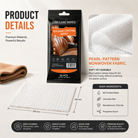 Lingettes Nettoyantes Jetables Personnalisées pour Cuir, PH Équilibré, Entretien et Brillance du Cuir, Lingettes Non-tissées de Haute Qualité OEM Premium