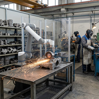 Brazo Robótico Colaborativo TEPKOBOT DOBOT CR10 de 6 Ejes, Brazo Robótico de Alta Resistencia de 10 kg para Pulido y Rectificado de Metales en la Industria