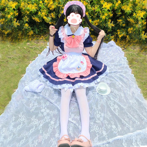 Costume de cosplay Halloween Coffee <span class=keywords><strong>Maid</strong></span>, tablier japonais kawaii, robe de princesse rose, uniforme d'écolière, anime, dessin animé, <span class=keywords><strong>COS</strong></span>, 2022 - Product Image 2