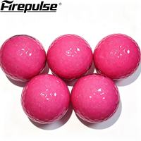 Balles de golf rose perle, best-seller, 2 pièces, construction Surlyn, toucher doux, logo personnalisé, cadeau promotionnel