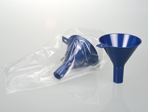 Fournitures de laboratoire Poudre détectable Entonnoir universel stérilisé sans danger pour les aliments Entonnoir emballé individuellement - Product Image 4