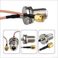 Adaptor Koaksial RF SMA Male ke N-Type Female 20cm 7.8-Inci Kabel Konektor Koaksial SMA ke N untuk Antena Router Adaptor Nirkabel