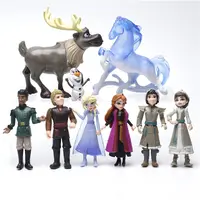 9 Stks/set Disney Frozen 2 Snow Queen Elsa Anna Pvc Action Figure Olaf Kristoff Sven Anime Poppen Beeldjes Kinderen Speelgoed kinderen Gift