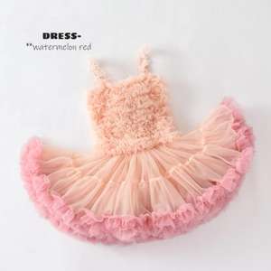 Vestido de Tirantes de Tul con Encaje para Bebés Niñas, Vestido sin Mangas de la Mejor Calidad, Vestido Tutú de Verano para Niñas - Product Image 6