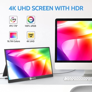 Monitor DE JUEGOS DE 15,6 pulgadas 4K 3840*2160 monitor portátil inteligente extensor de <span class=keywords><strong>pantalla</strong></span> tipo C súper delgado con cubierta inteligente - Product Image 2