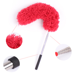 Trọng lượng nhẹ thép không gỉ <span class=keywords><strong>Telescopic</strong></span> mở rộng cực Slit bụi làm sạch Khăn lau bụi Kính thiên văn Rod - Product Image 3