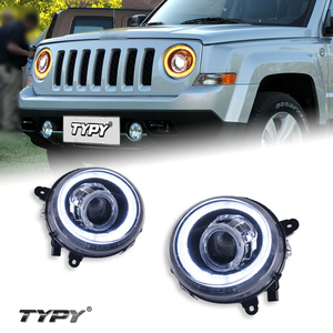 ไฟวิ่งกลางวันแบบเลนส์ LED พร้อมไฟเลี้ยวแบบเรืองแสงสำหรับชุดไฟหน้ารถจี๊ปแพทริออตปี 2011-2015 - Product Image 1