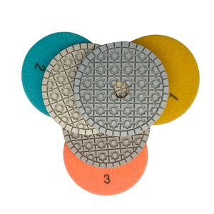 सच चमक 100mm <span class=keywords><strong>3</strong></span> चरणों गीला मंजिल चमकाने पैड या हीरा पीस डिस्क - Product Image 2