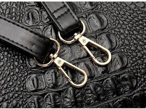 Bolso de hombro de piel de vaca con relieve de cocodrilo para mujer, bandolera cruzada, elegante, 2021 - Product Image 5