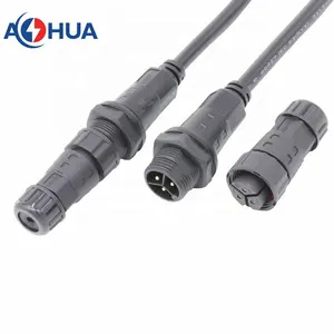 Waterproof 300V/15A 2 3 4 Pin Plug And Socket Thread Type Connector