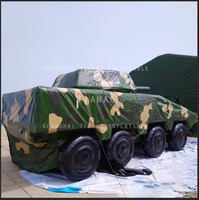 Modèle de véhicule blindé de simulation gonflable Modèle de voiture blindé gonflable Exercice de terrain Fausse cible Réservoir gonflable