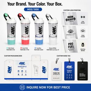 Shaker à protéines en plastique de 600 ml avec compartiment de rangement inférieur, anti-fuite, sans BPA, bouteille mélangeuse avec agitateur croisé pour la salle de sport - Product Image 5