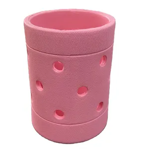 Özelleştirilmiş tasarım şeker renk yuvarlak kahve kupası tutacağı Eva bira kola kutusunda oyuncak araba soğutucu depolama tankı Bogg çantası silikon plaj aksesuarları