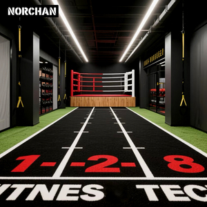 Césped Artificial Curvo de Seda de Alta Densidad de 15 mm, Resistente al Agua, Absorción de Impactos, Duradero, Ecológico, para Deportes - Product Image 5