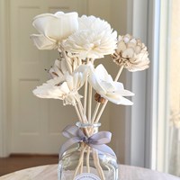 Dropshipping |   100 bâtonnets diffuseurs d'aromathérapie sans flamme avec diffuseur d'huiles essentielles en rotin naturel, accessoires de diffuseur de parfum