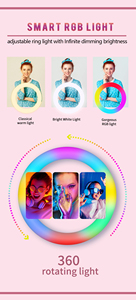 Photomaton rond noir pour appareil photo reflex numérique, borne selfie iPad, coque en aluminium pour photomaton reflex numérique avec anneau lumineux LED pour événements - Product Image 3