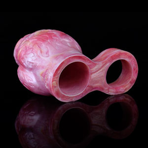 FAAK Hundeknoten Penisvergrößerung Eichel-Masturbator Stimulierendes Sexspielzeug für Männer Silikon-Penisring Dildo-Hülle Größe S M L - Product Image 5