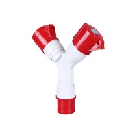 Prise industrielle ZNG-1024 à 2 voies avec prise 4 broches 32A une entrée deux sorties 380V adaptateur multi-prise industrielle