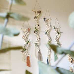 <span class=keywords><strong>Tapiz</strong></span> Bohemio Transfronterizo de Diseño Moderno, Tejido a Mano en Algodón, <span class=keywords><strong>para</strong></span> Decoración de Paredes, Red Colgante <span class=keywords><strong>para</strong></span> Plantas de Aire - Product Image 3