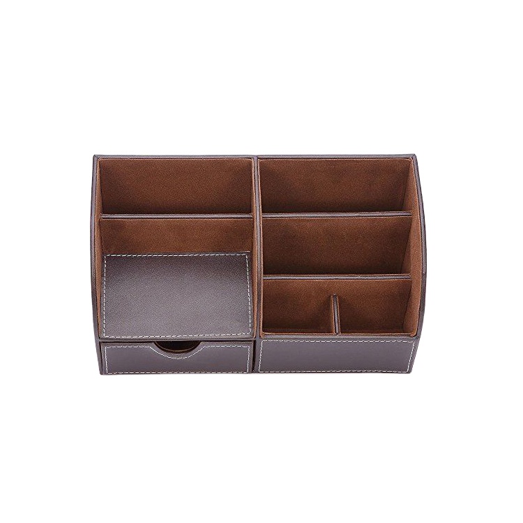 Офисный Органайзер из искусственной кожи, Набор серых настольных наборов и аксессуаров для женщин, лоток-органайзер для сортировки почтовых отправлений