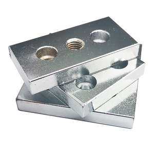 Carbon Steel End Face Connecting Plate For Aluminum Profile Connector With Plating Surface Treatment - Product Image 4